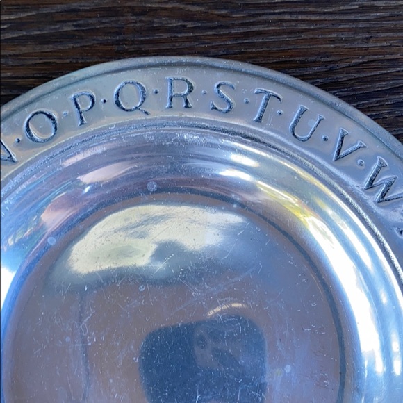 Wilton Pewter ABC 123 9 in kid plate vintage - Picture 6 of 11